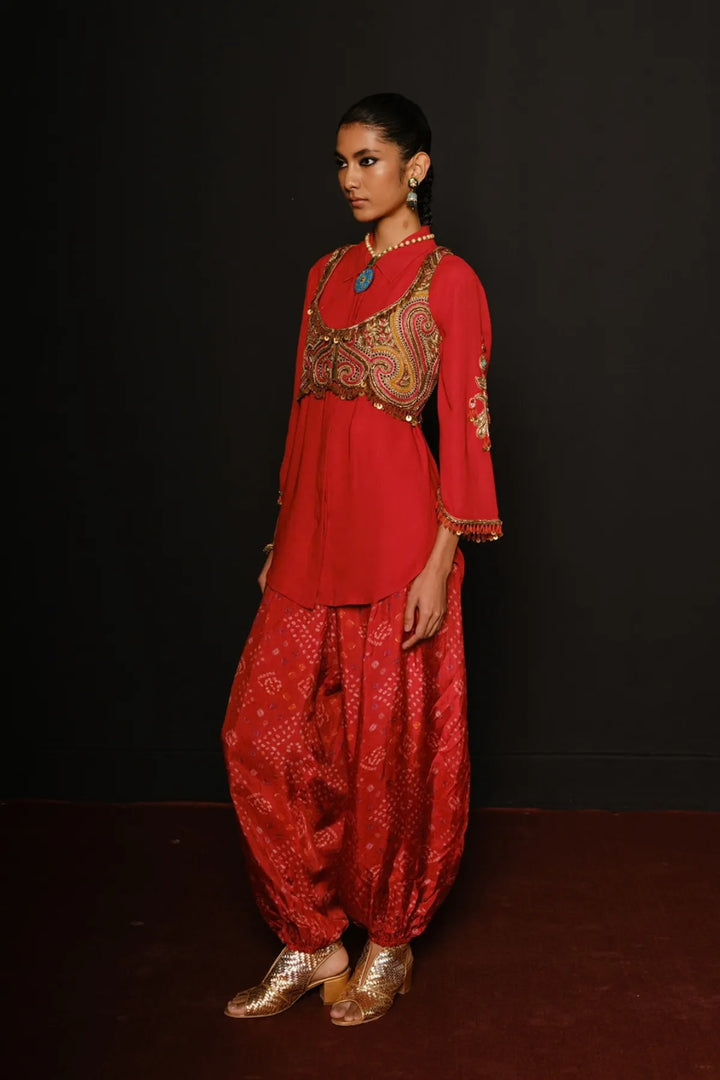 Red Boho Set