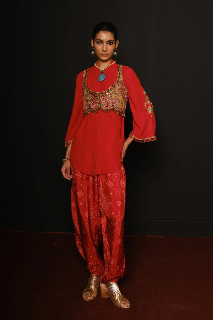 Red Boho Set