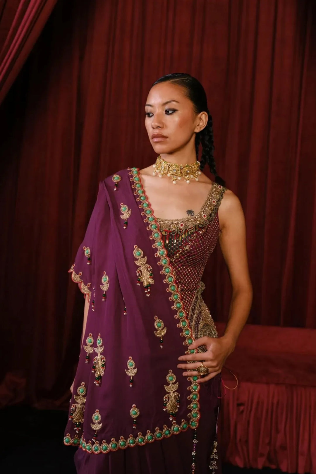 Purple Bajuband Set