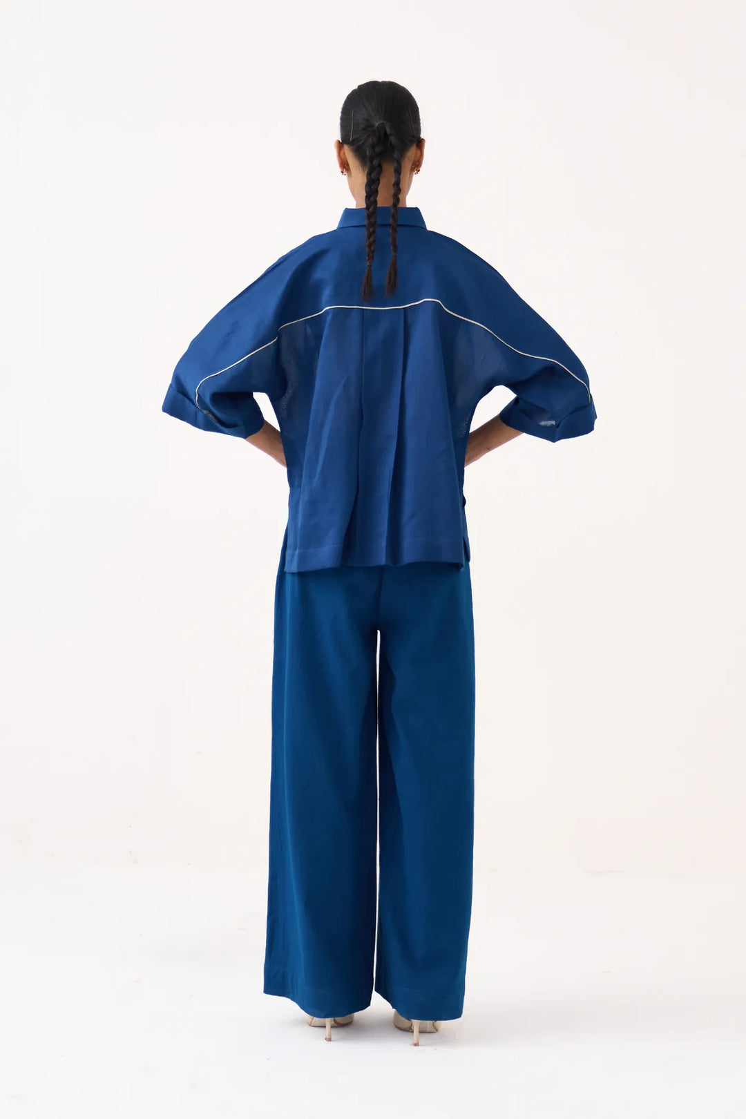 Floral Applique Shirt Co-ord