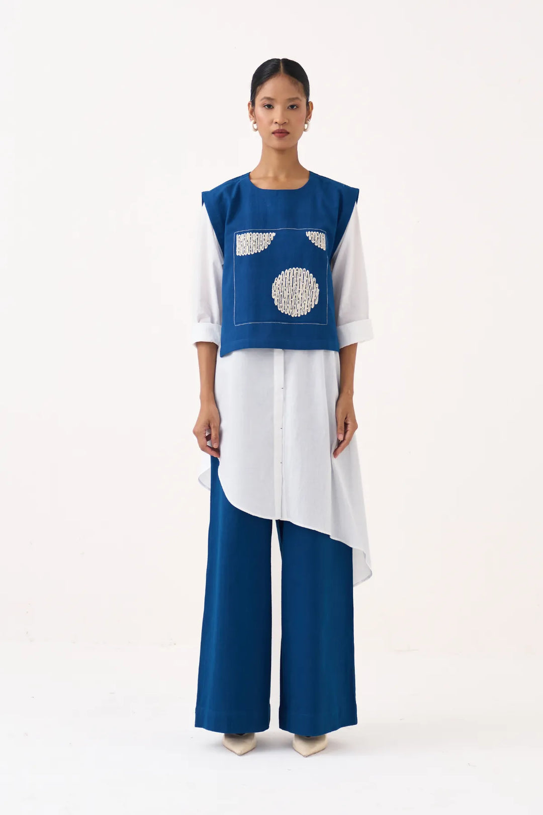 Beaded Emb. Overlay Co-ord (Set Of 3)