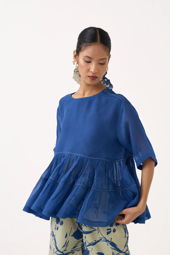 Yoke Gather Top Co-Ord