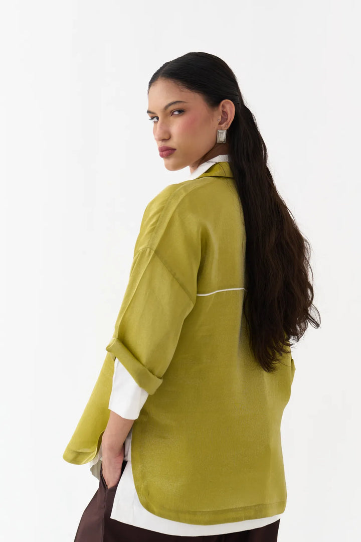 Emb. V Neck Top Co-ord (Set Of 3)