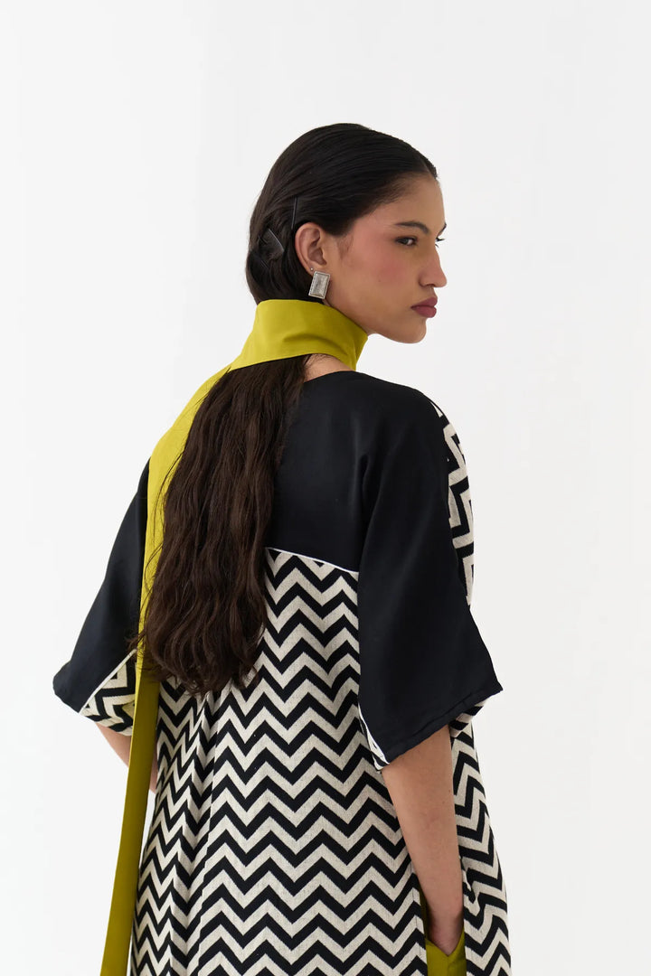 V Neck Kaftan Co-ord (Set Of 3)