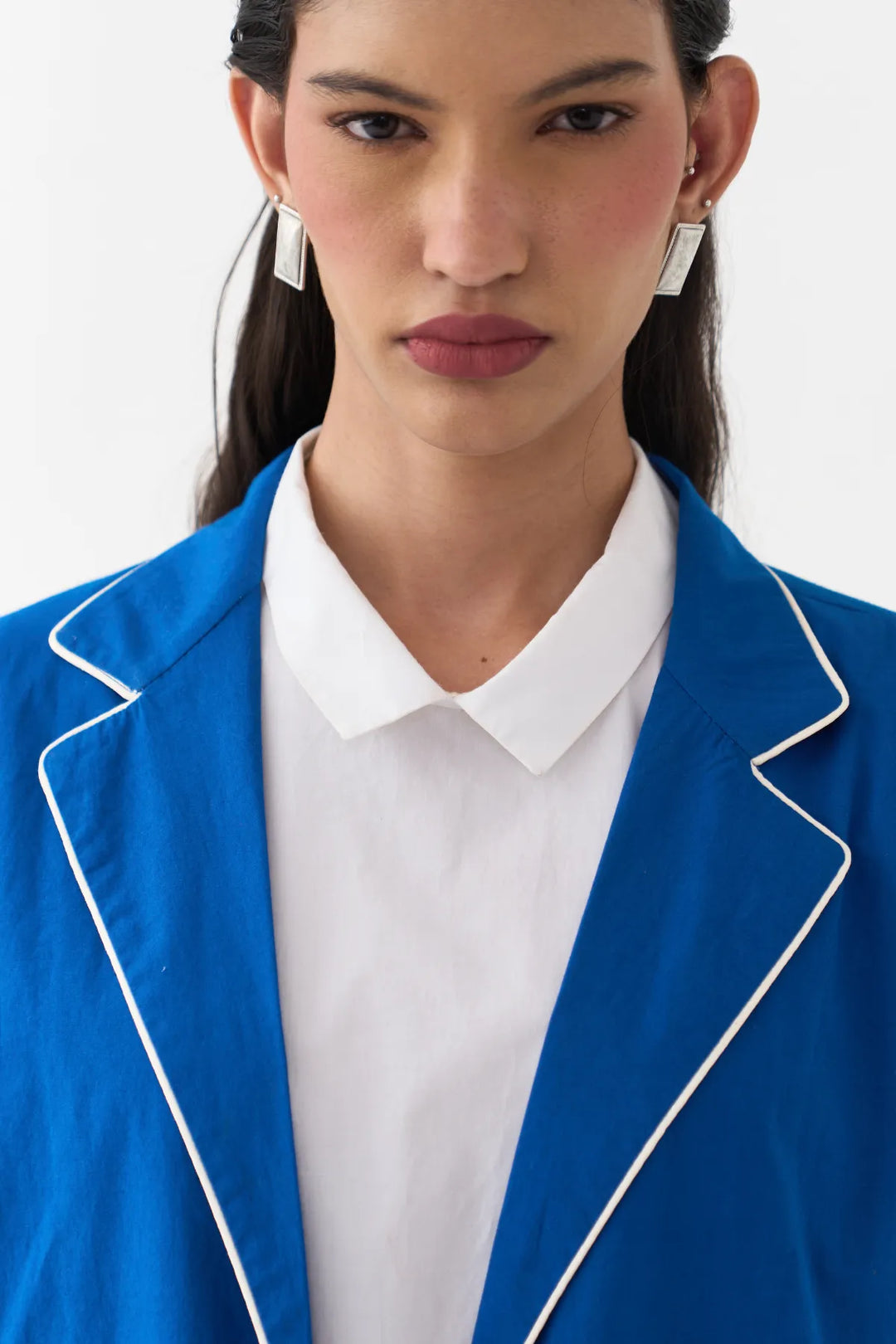 Splash Print Back Pleat Jacket