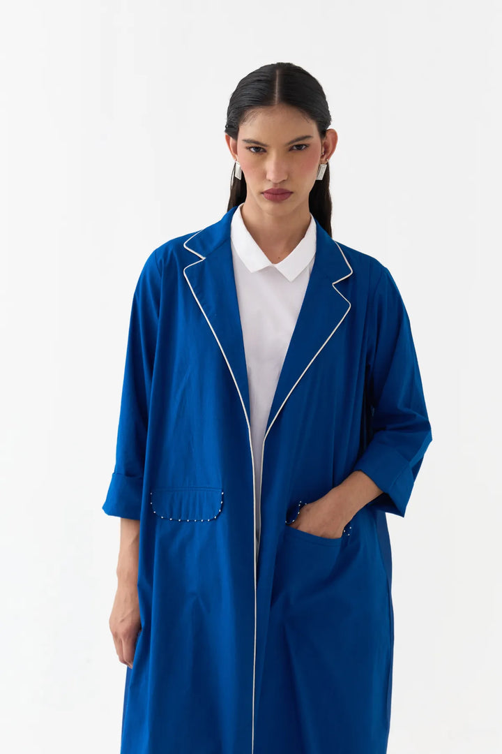 Splash Print Back Pleat Jacket
