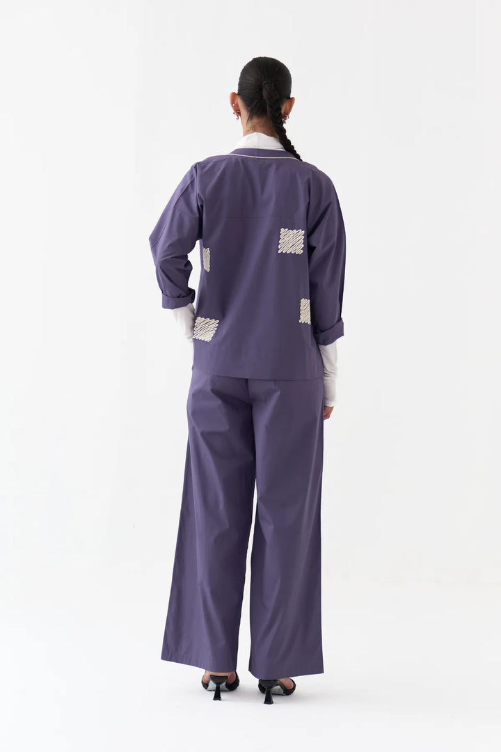 Wave Emb. Top Co-ord