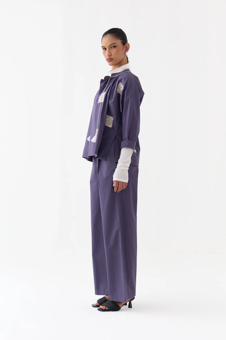 Wave Emb. Top Co-ord