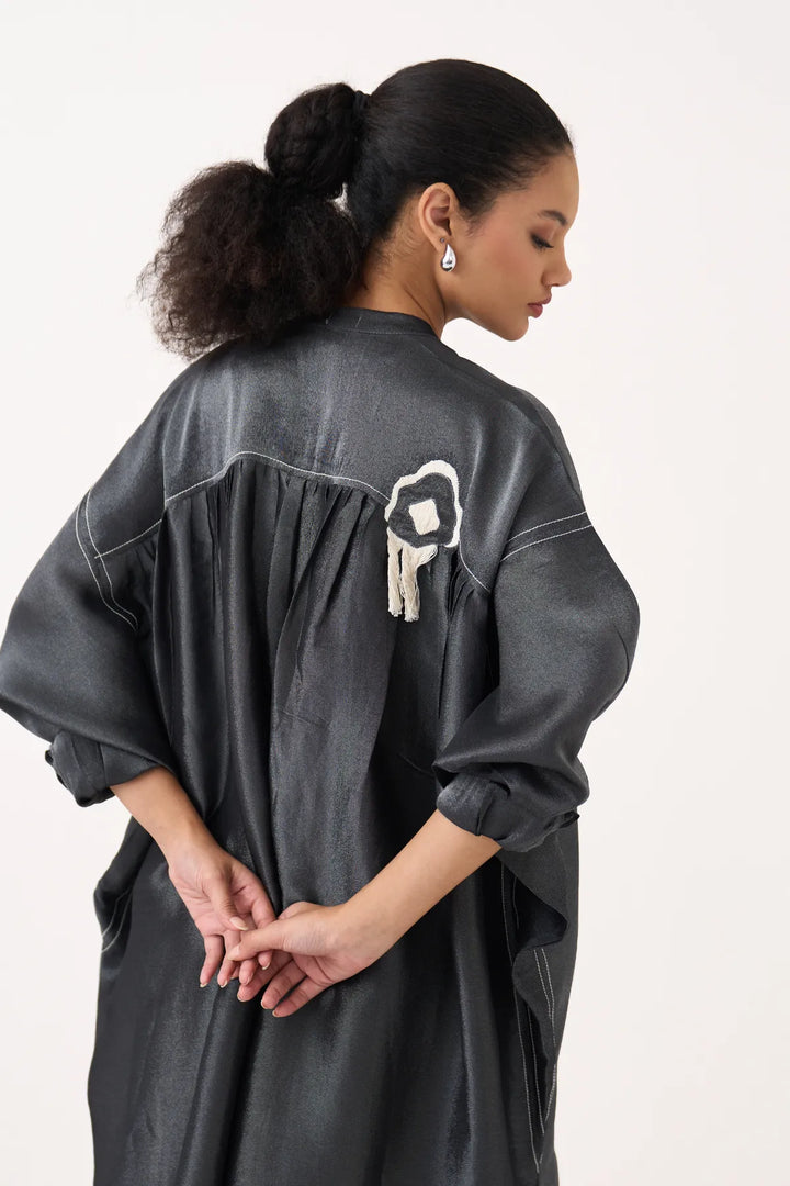 Fringe Bat Sleeve Dress