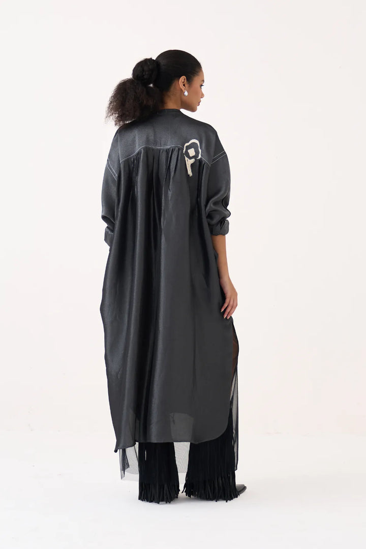 Fringe Bat Sleeve Dress