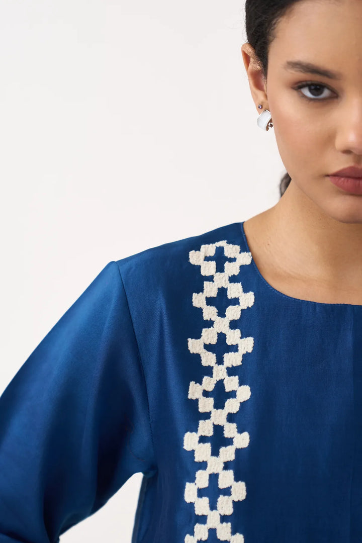 Emb. Double Layer Dress