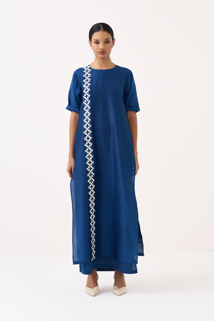 Emb. Double Layer Dress