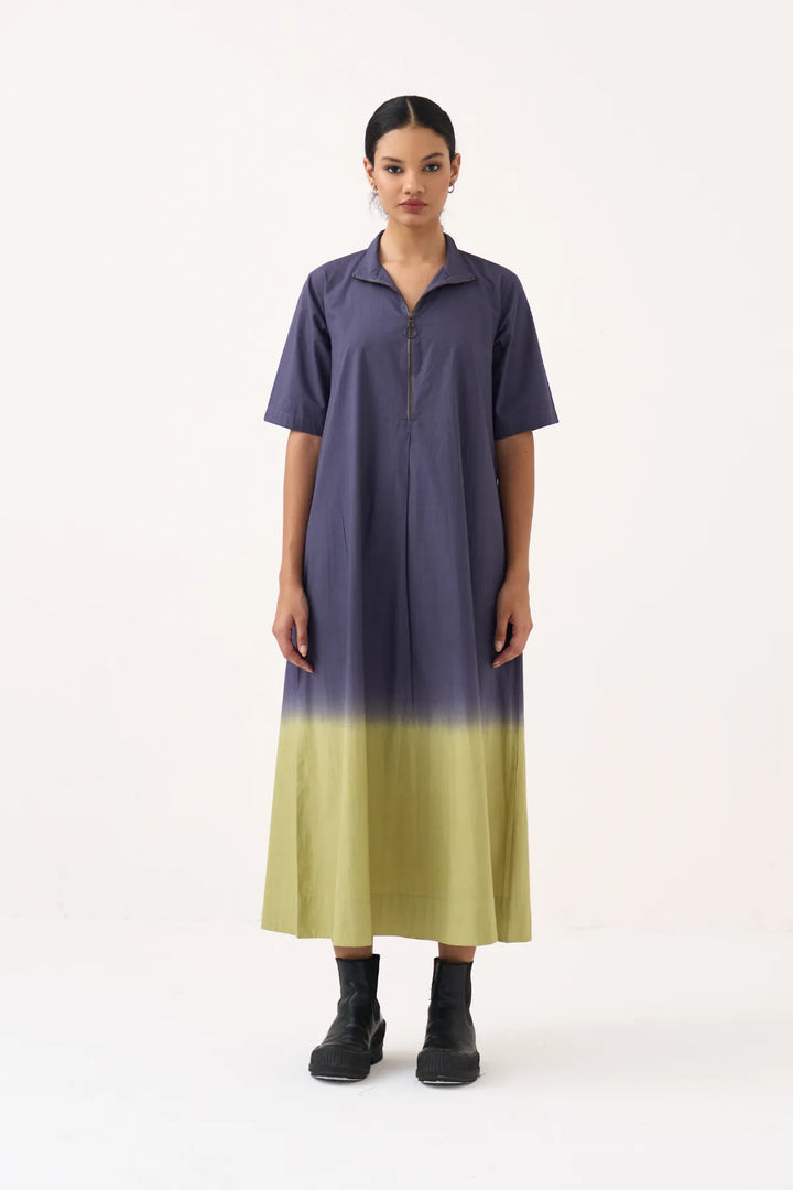 Dip Dye Turtle Neck Dress