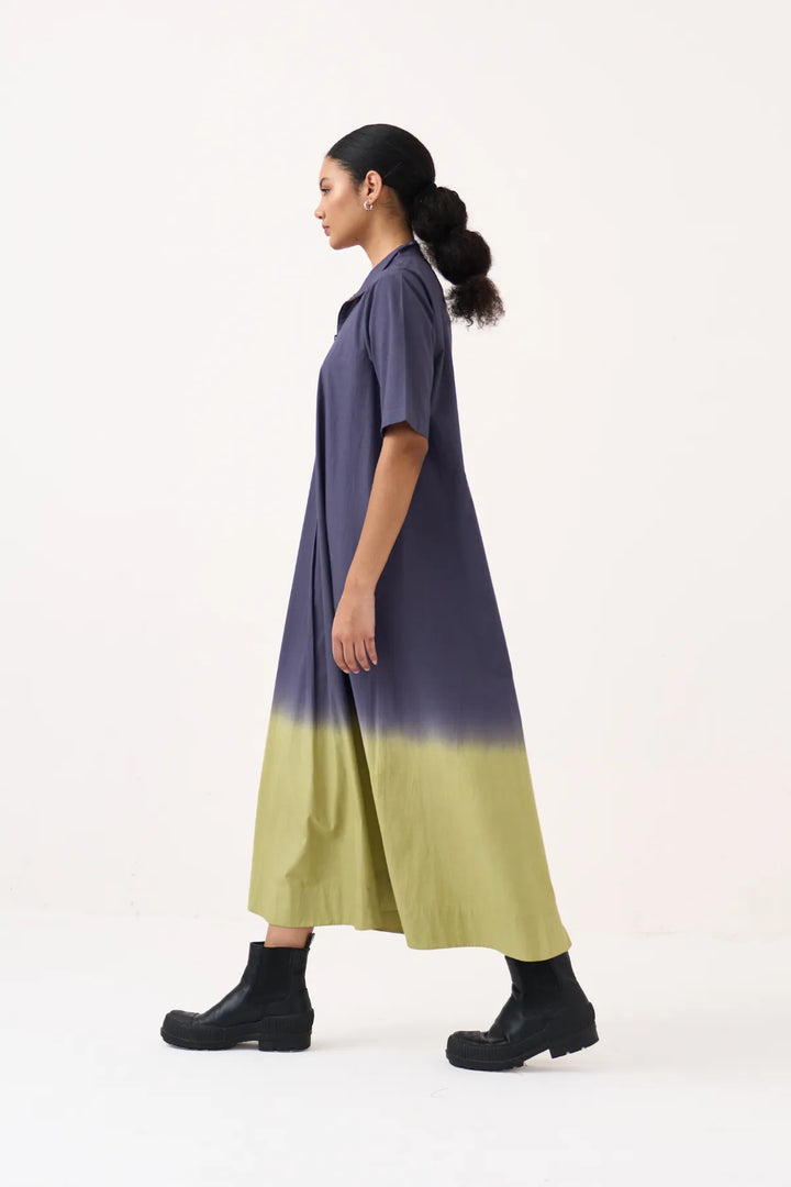 Dip Dye Turtle Neck Dress