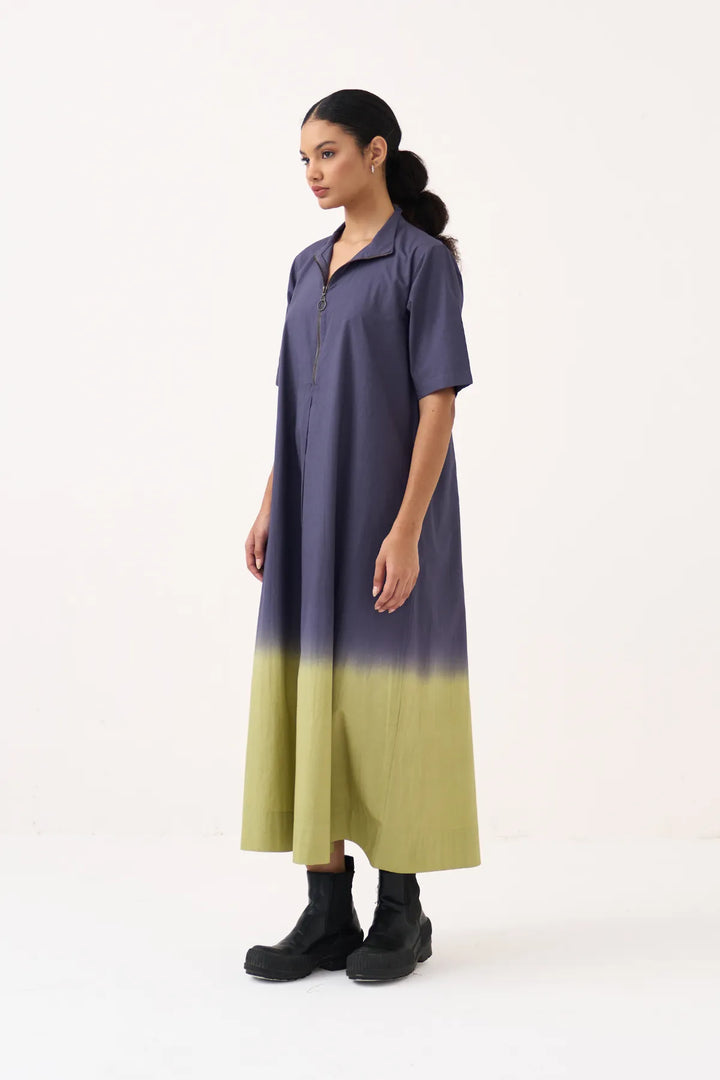 Dip Dye Turtle Neck Dress