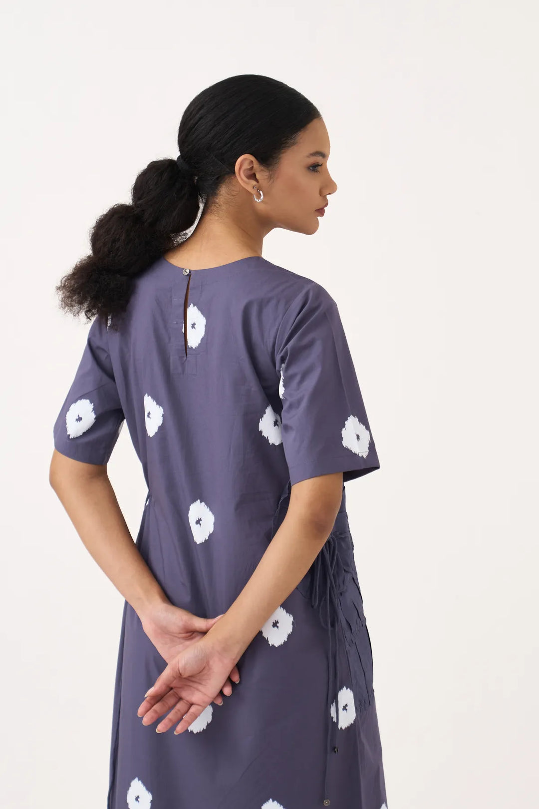 Block Print Multi Drawstring Dress