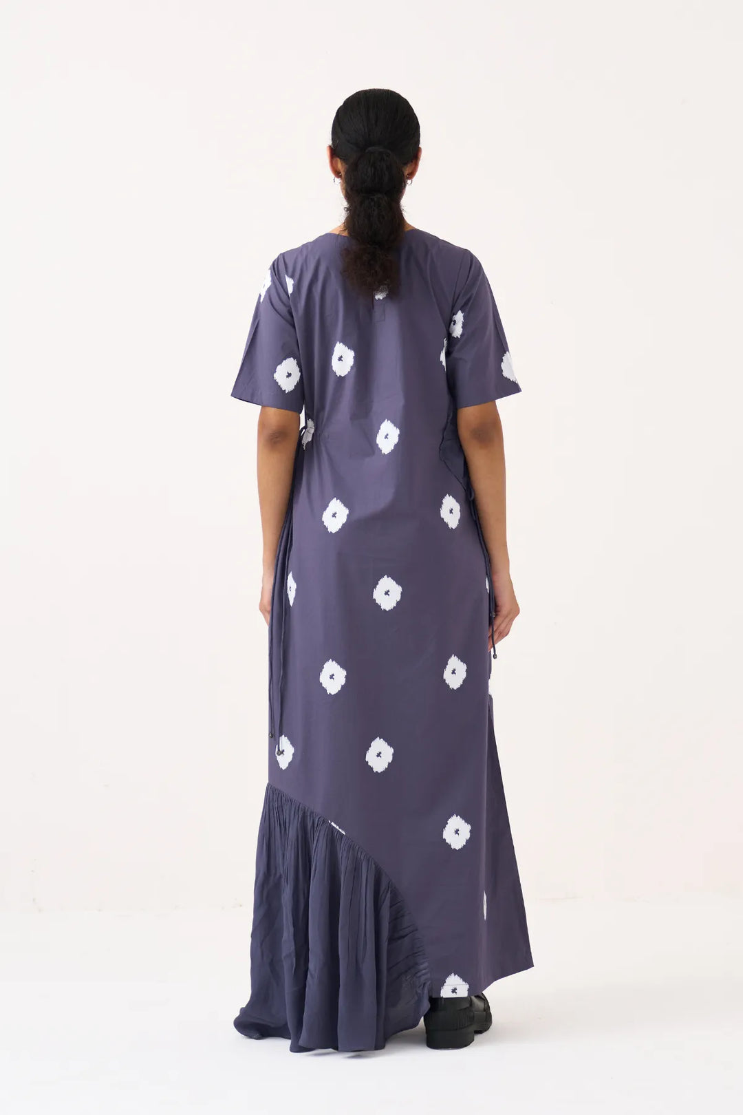 Block Print Multi Drawstring Dress