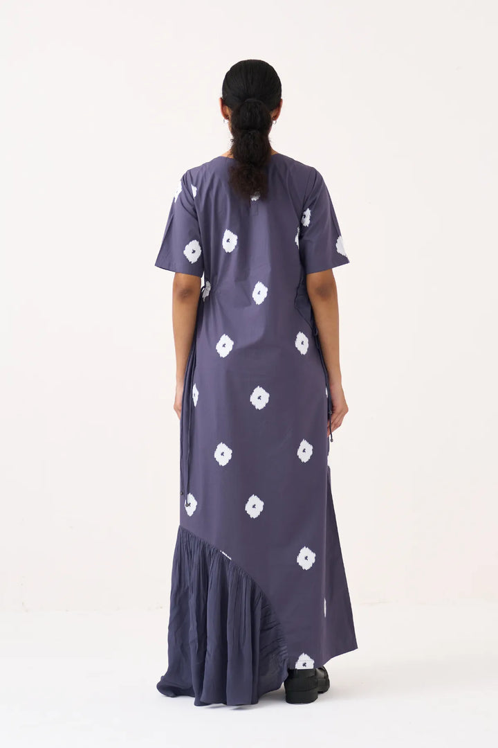 Block Print Multi Drawstring Dress