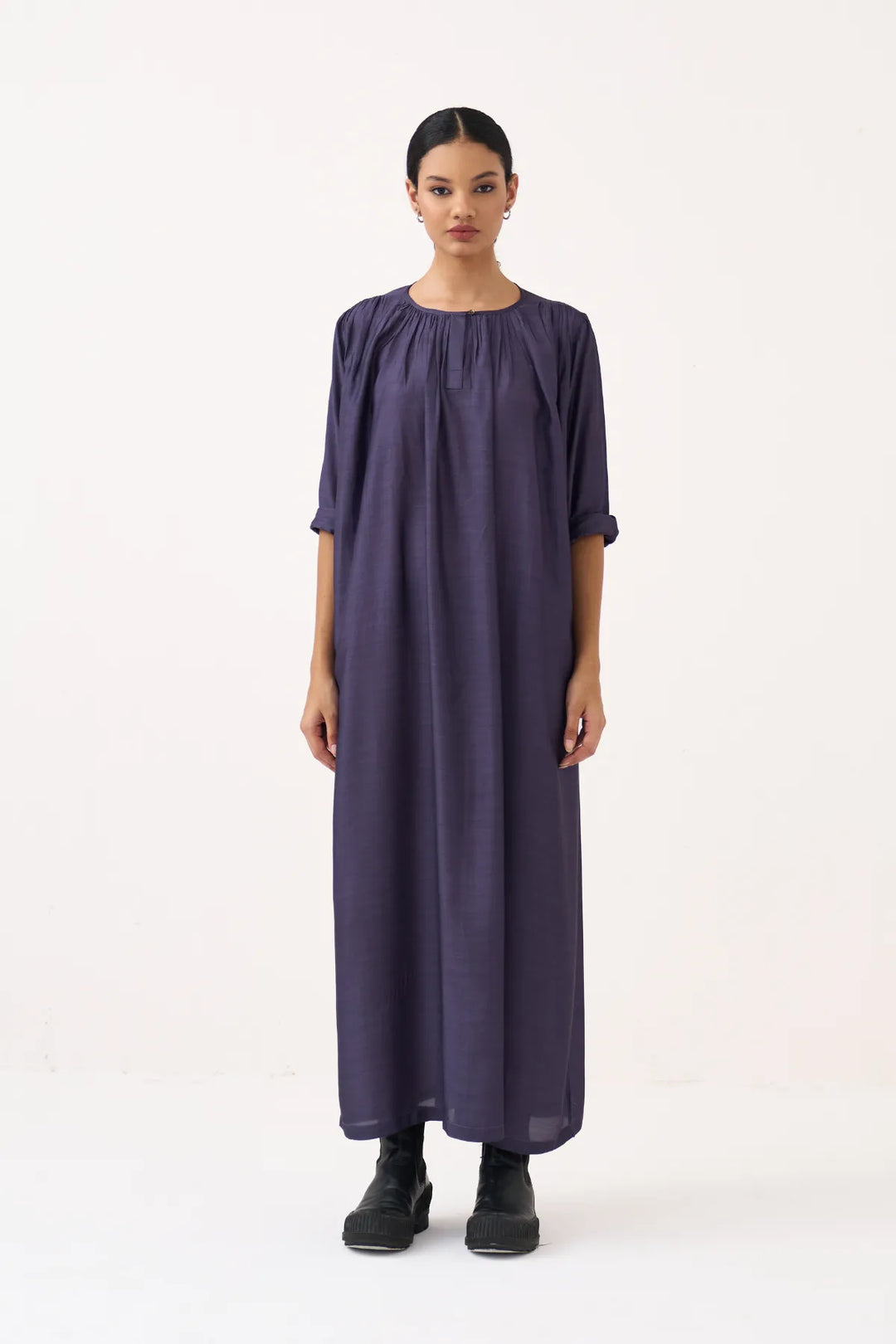 Gather Neck Dress