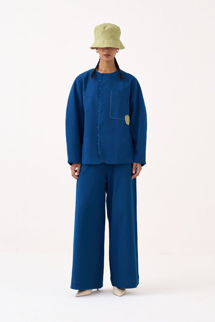 Emb. Contour Overlay Co-ord (Set Of 2)