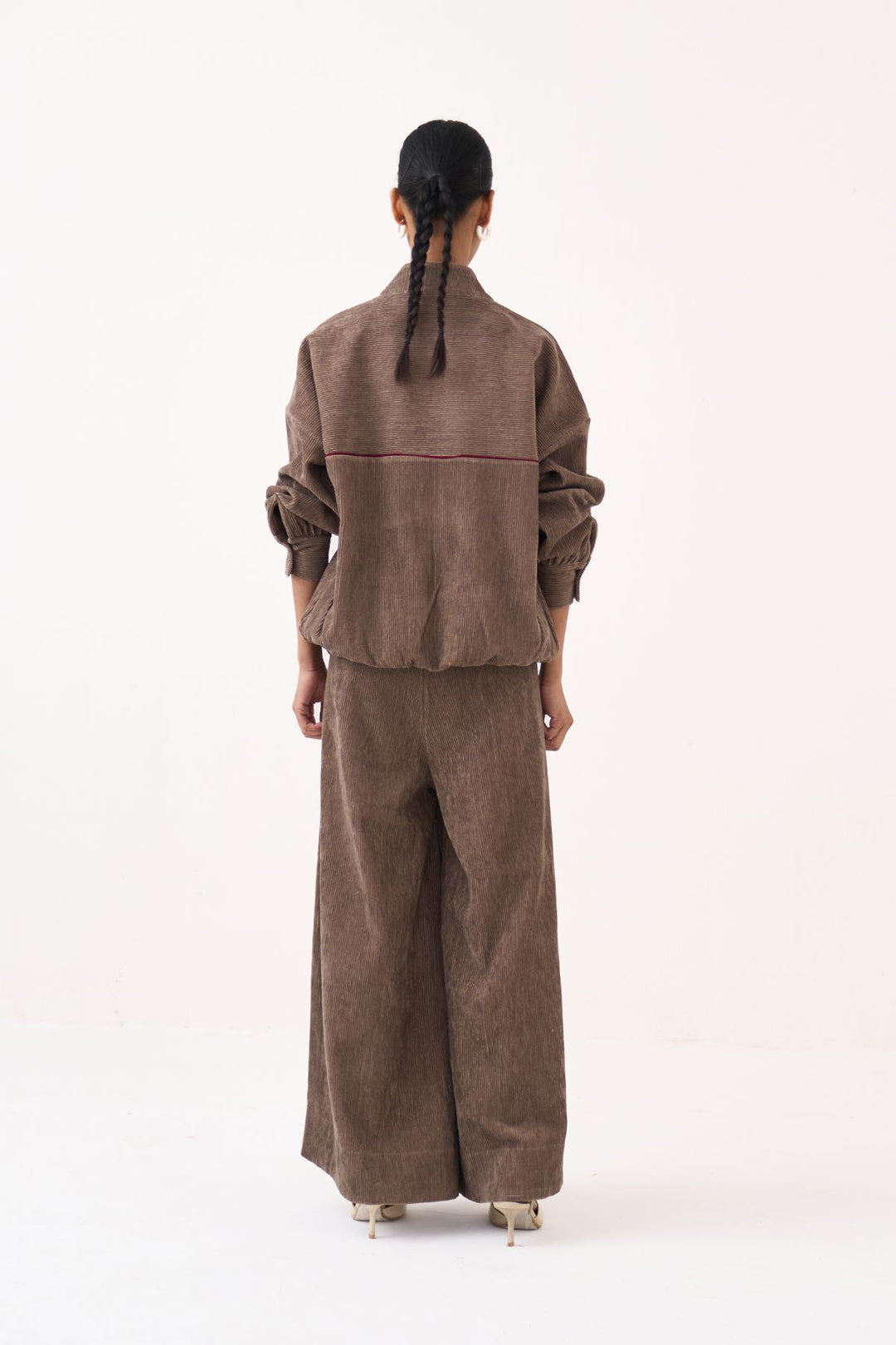 Corduroy Drawstring Top Co-ord (Set Of 2)