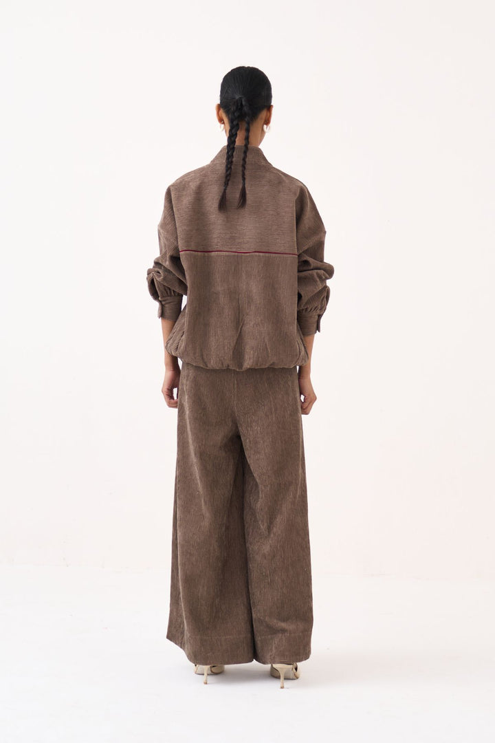 Corduroy Drawstring Top Co-ord (Set Of 2)