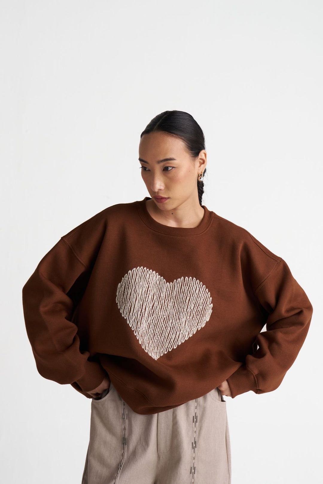 Heart Emb. Jumper Co-ord (Set Of 2)