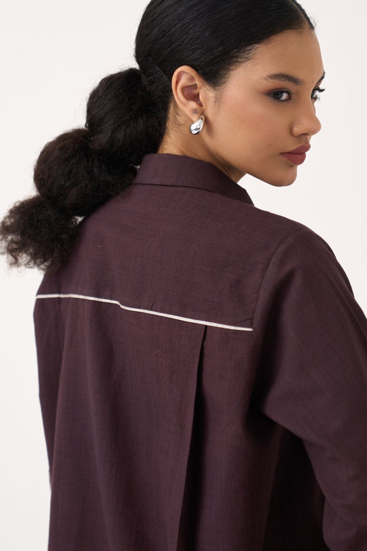 Hand Emb. Patch Pocket Shirt