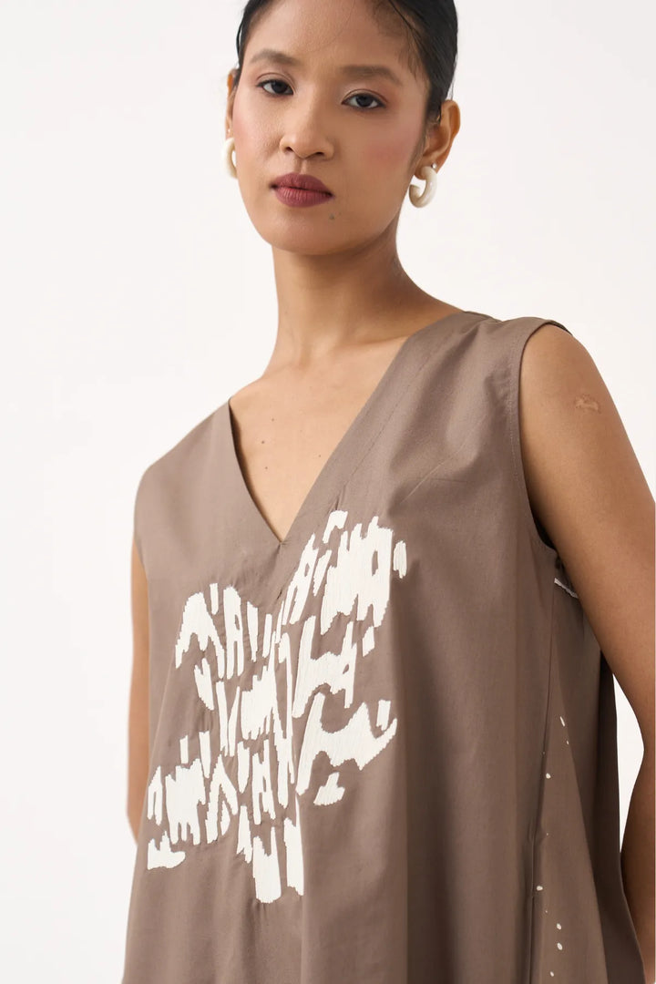 Short Back Pleat Dress