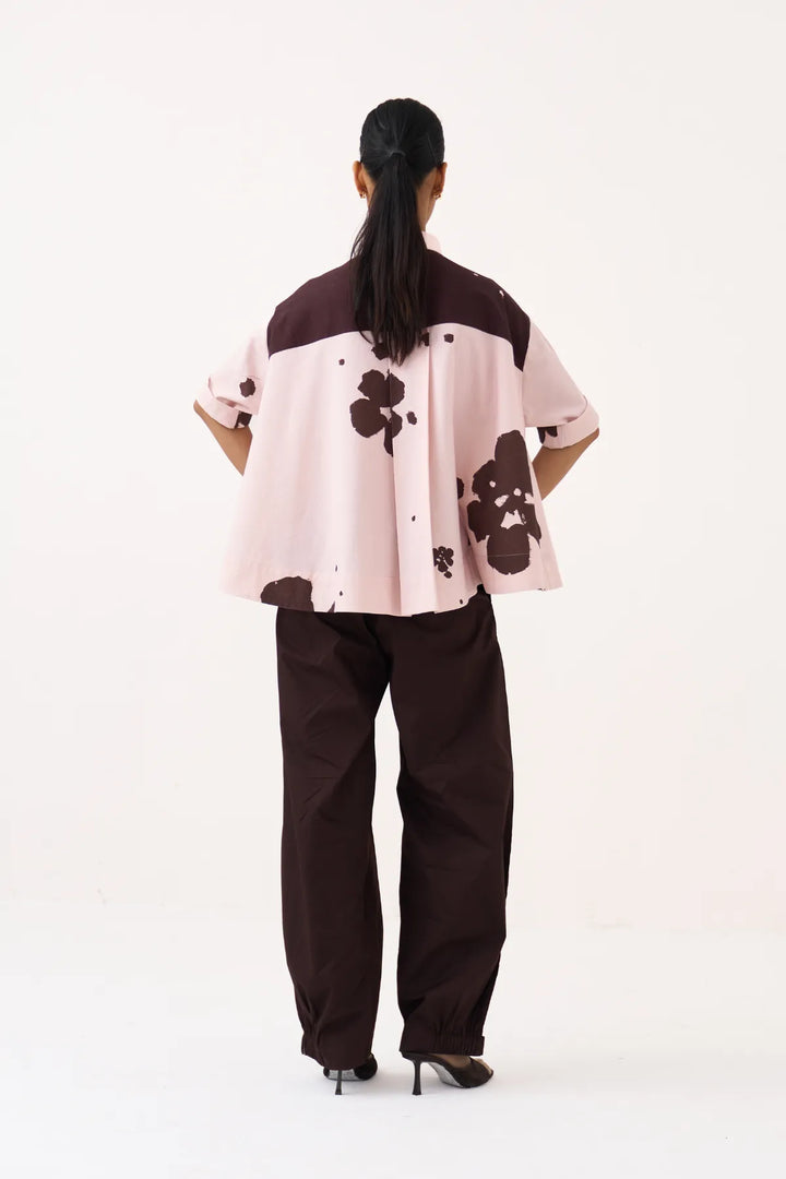 Floral Wide Hem Shirt Co-ord