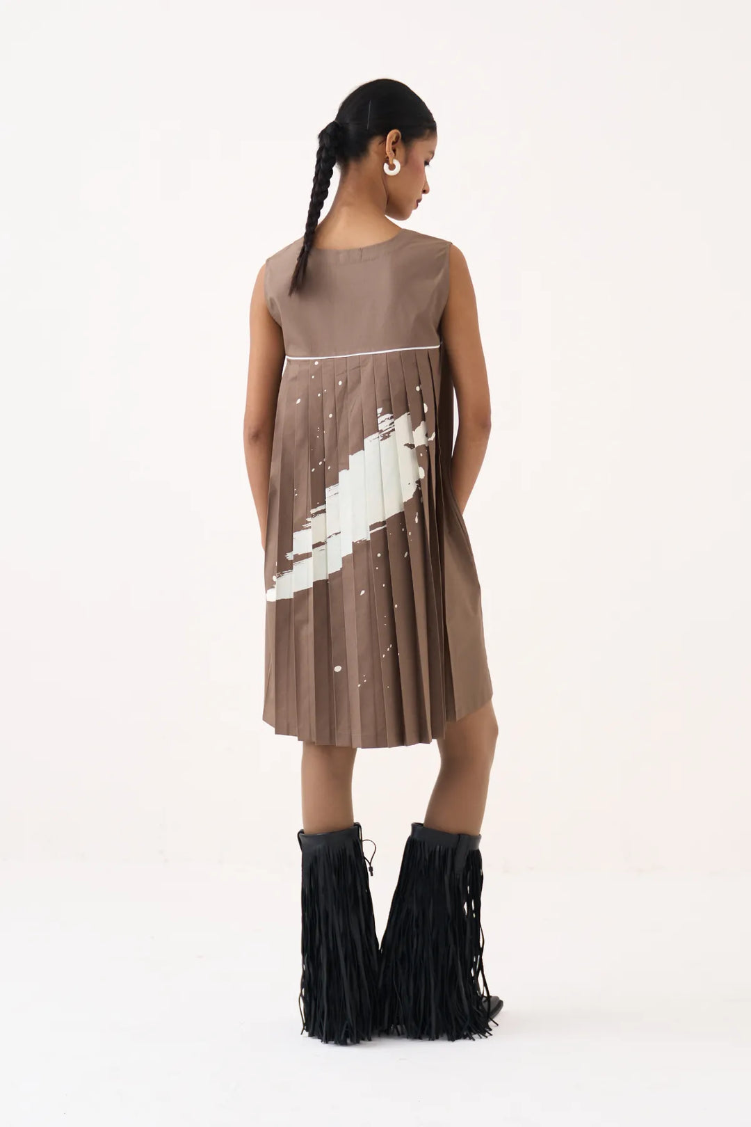Short Back Pleat Dress