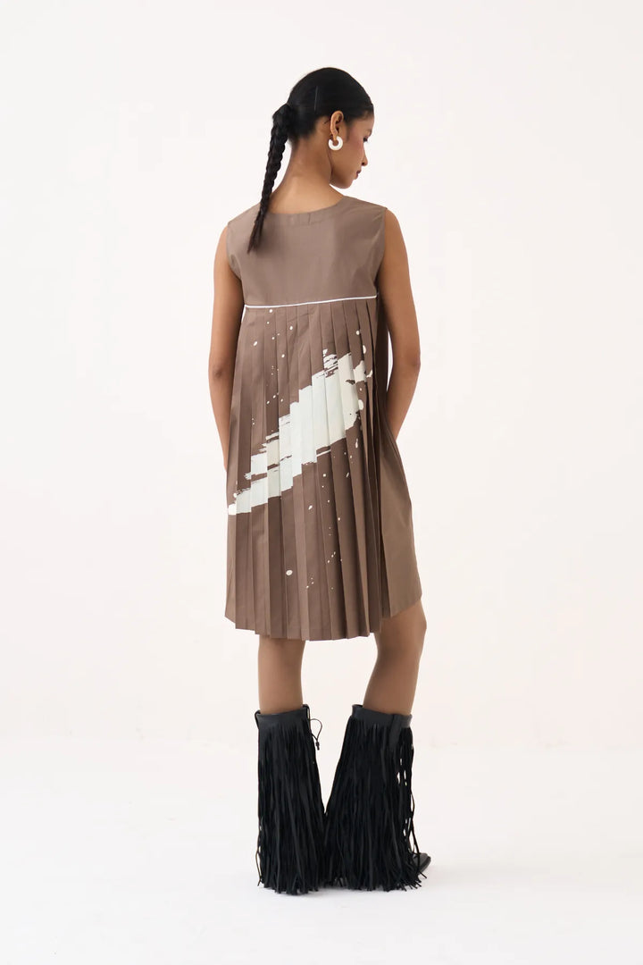 Short Back Pleat Dress
