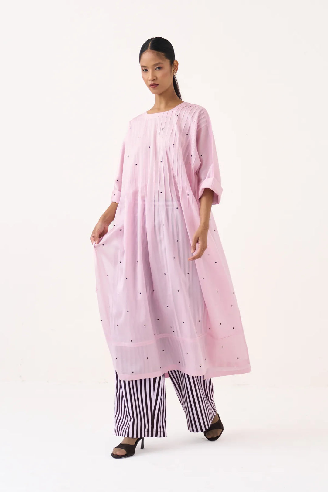Pintuck Polka Kaftan