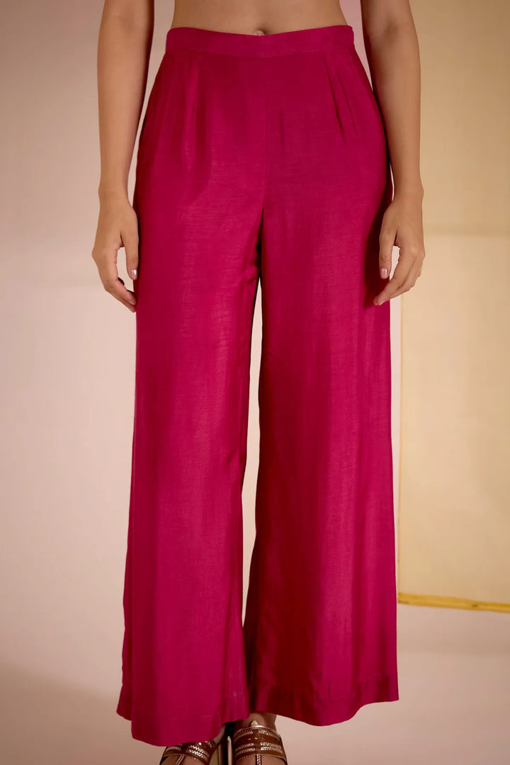 Blush Cotton Silk High Slit Kurta Set