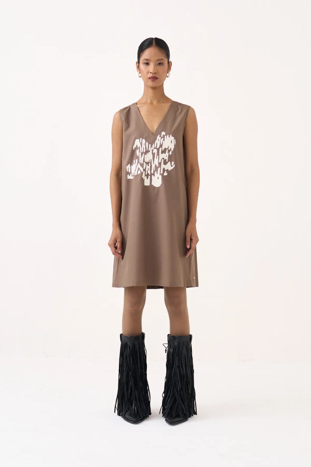Short Back Pleat Dress