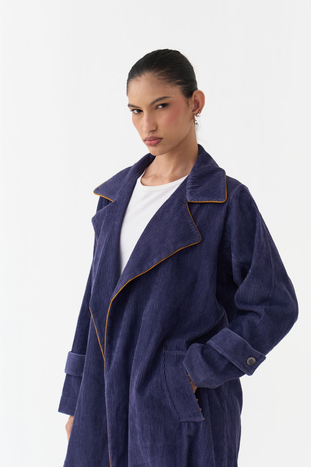 Emb. Patch Corduroy Trench