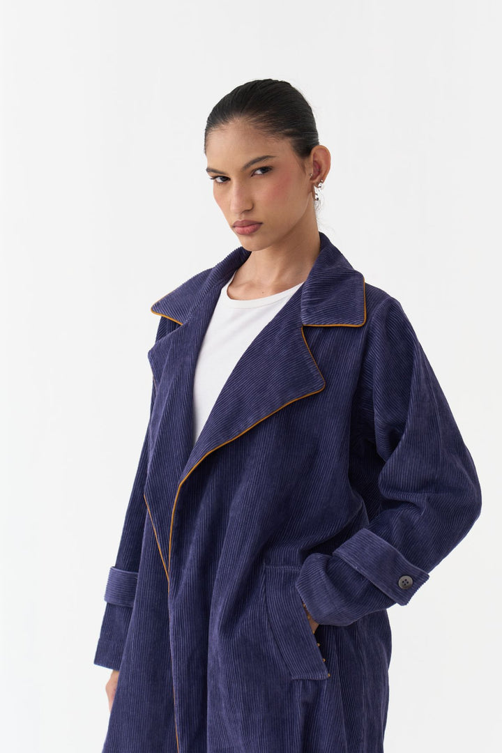 Emb. Patch Corduroy Trench