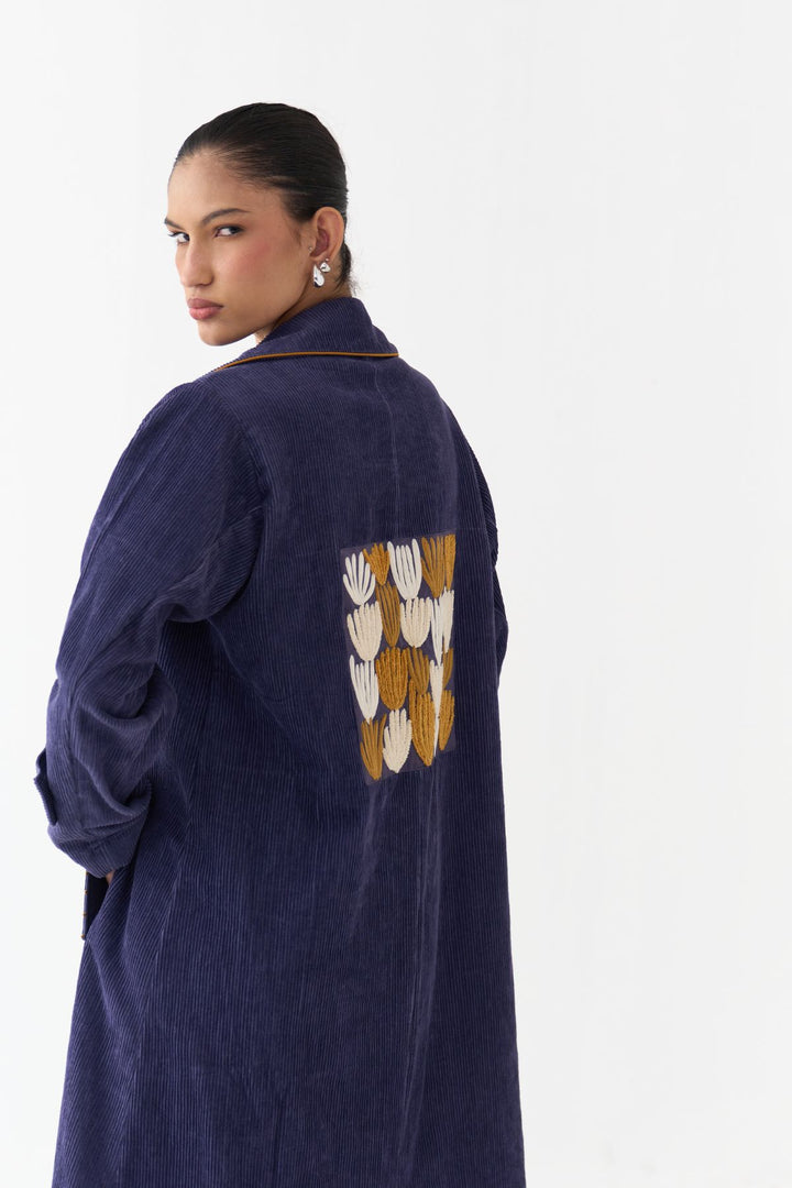 Emb. Patch Corduroy Trench