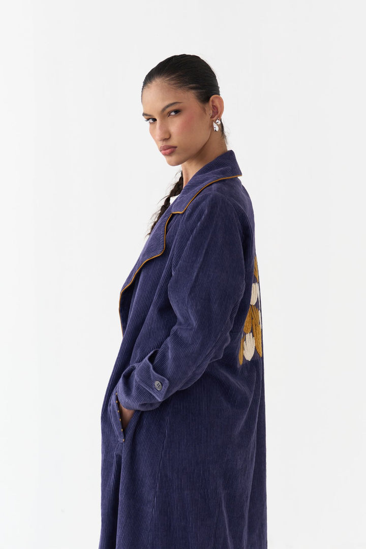 Emb. Patch Corduroy Trench
