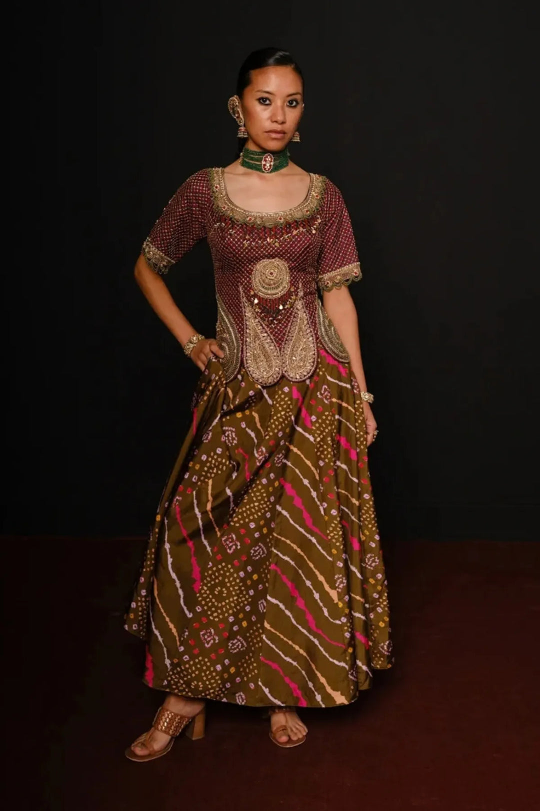 Purple olive marodi set