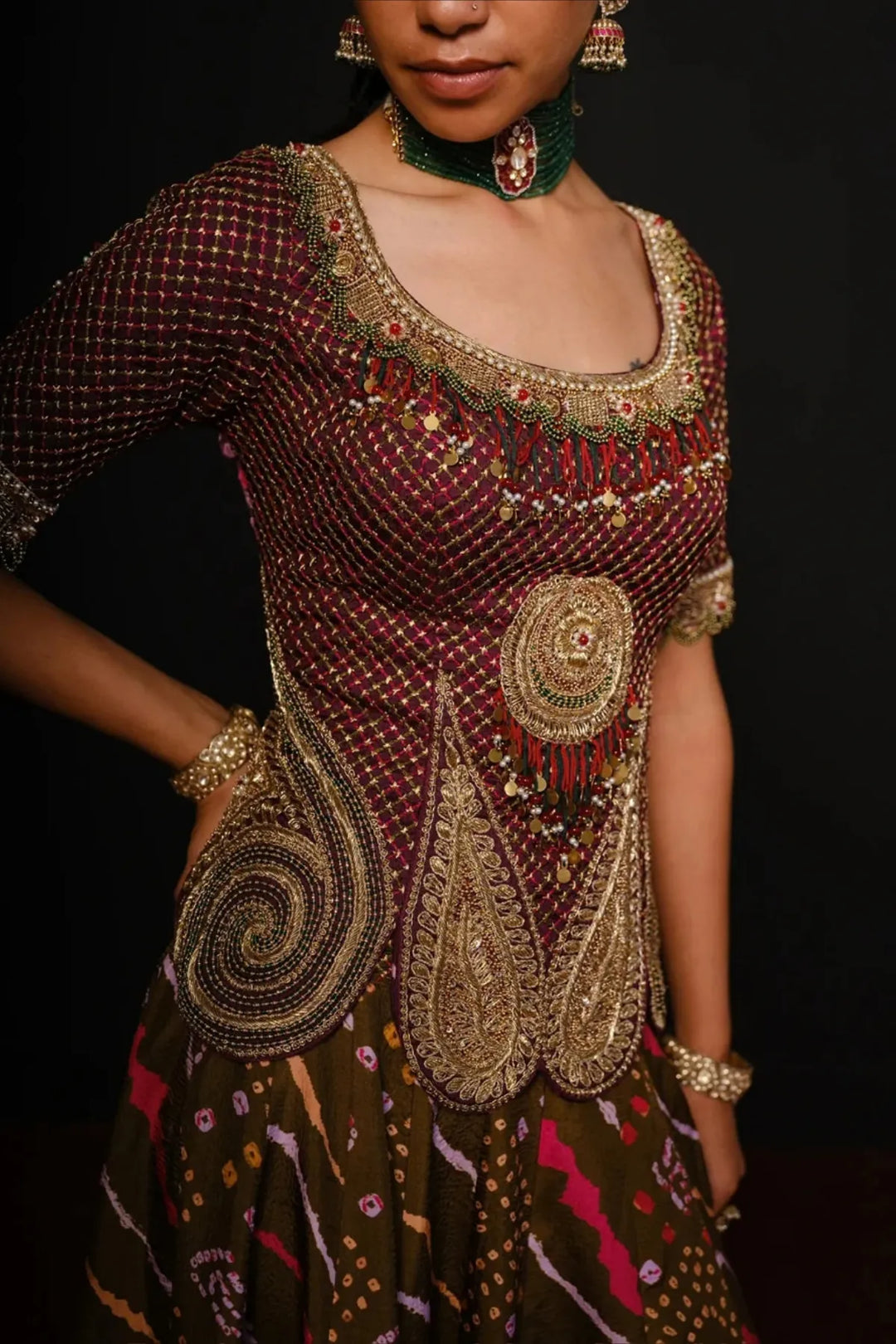 Purple olive marodi set