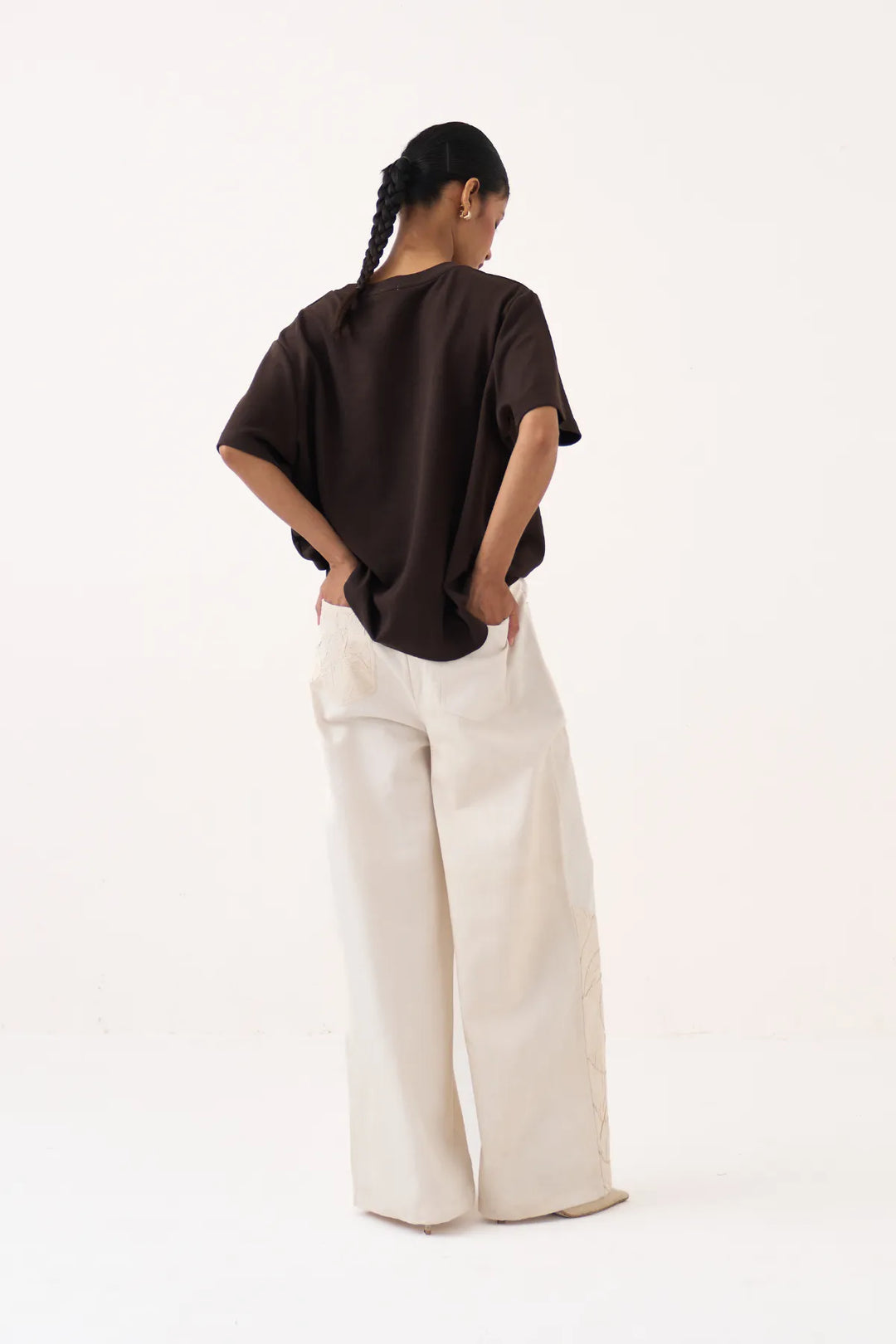 Emb. Patch Pocket T-shirt Co-ord