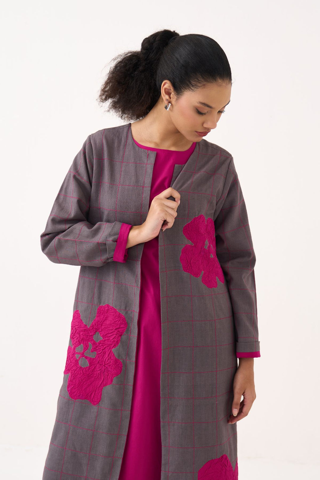All Over Embroidery Overlay Co-ord (Set Of 3)
