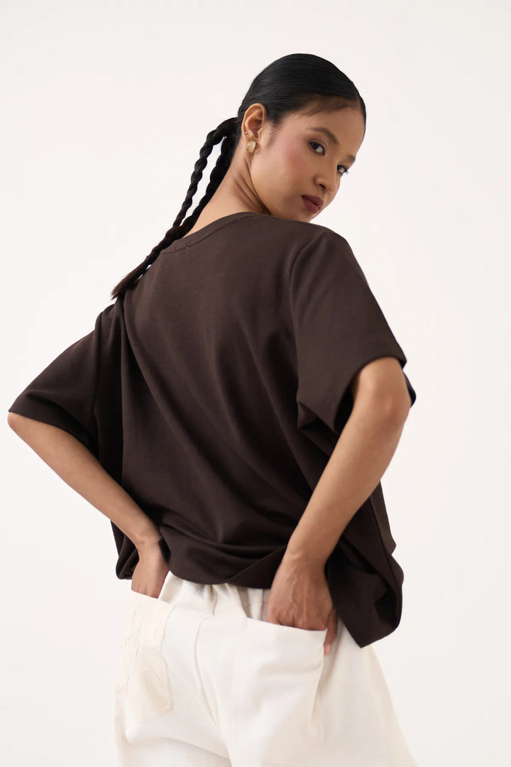 Emb. Patch Pocket T-shirt Co-ord