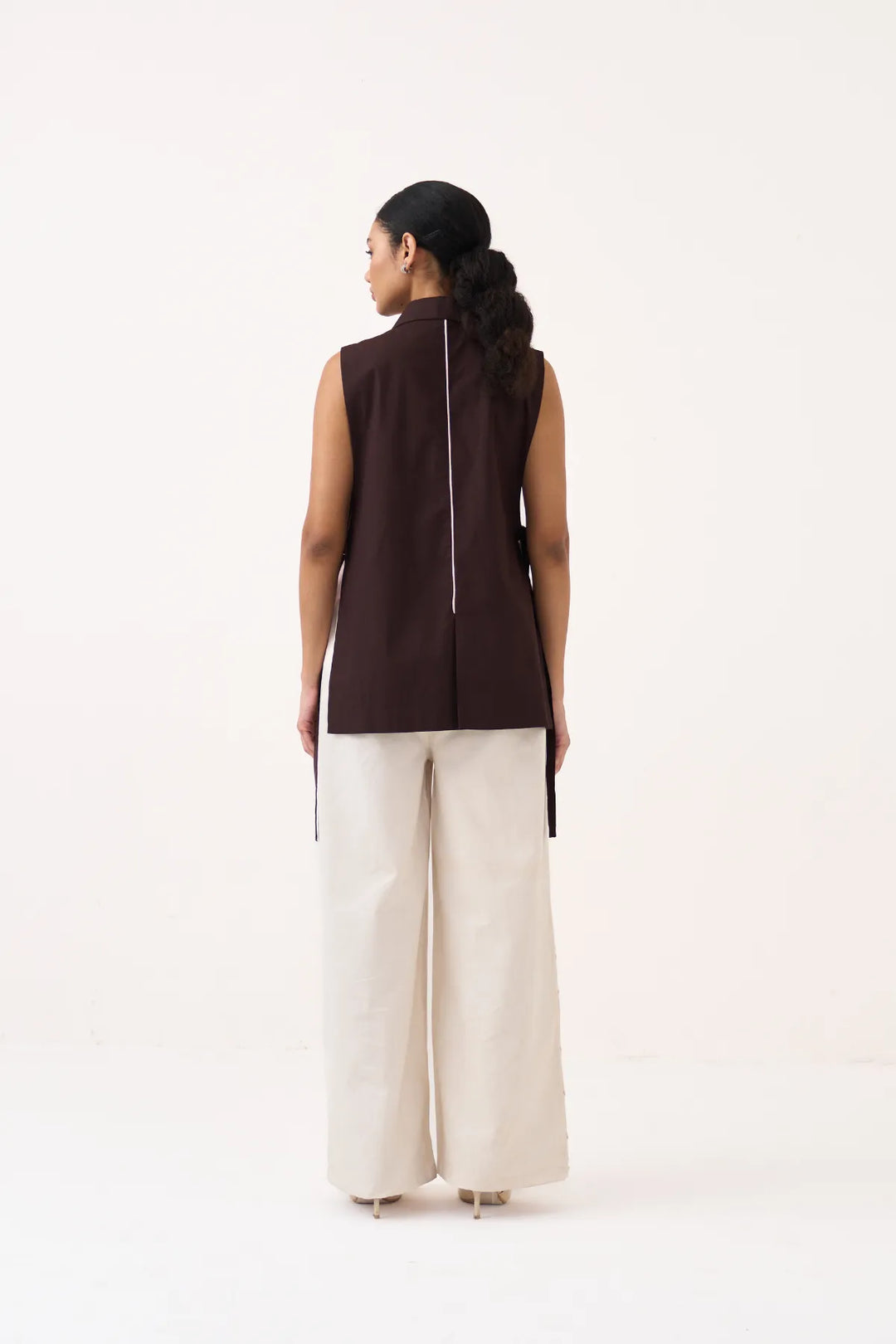 Floral Applique Waistcoat Co-ord