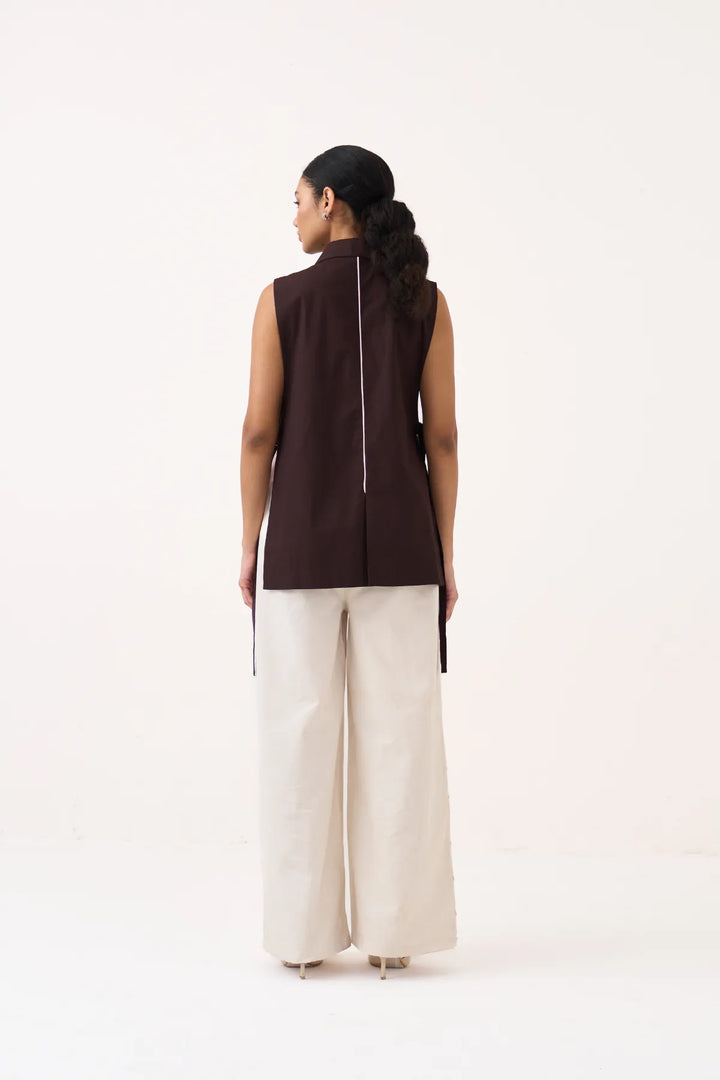 Floral Applique Waistcoat Co-ord