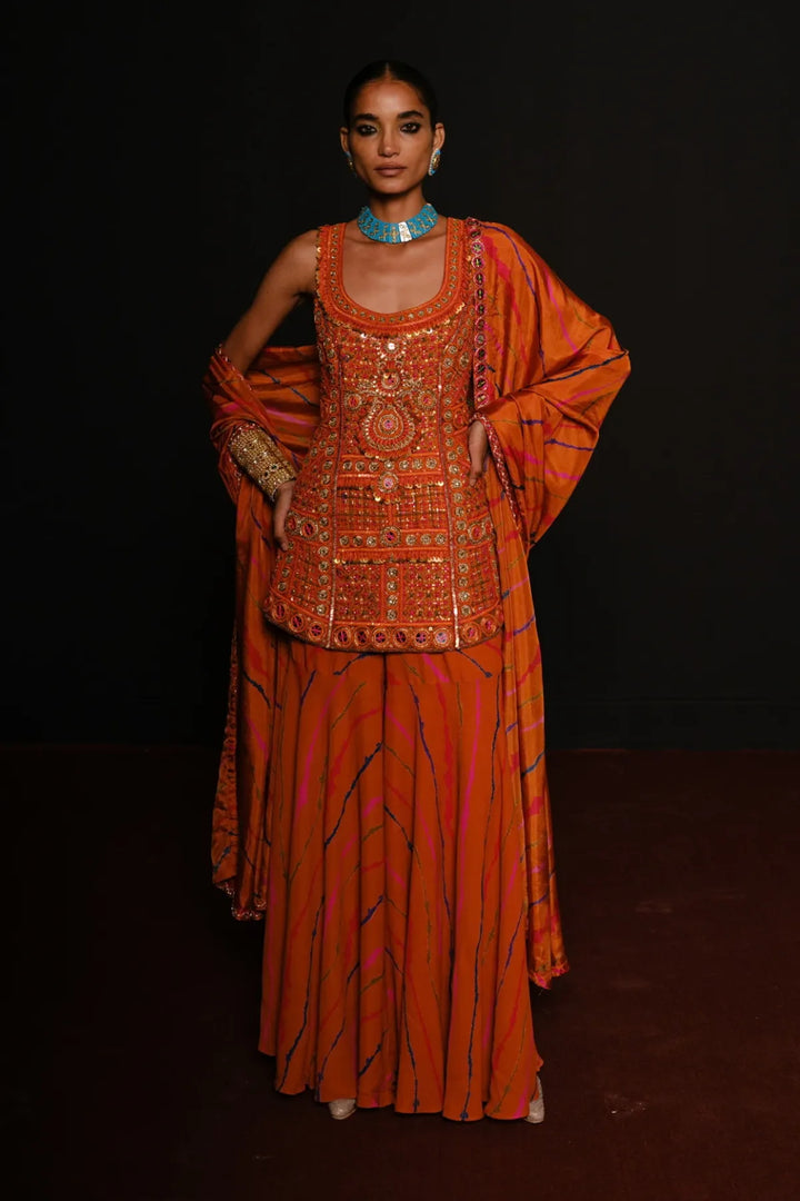 Orange Kurta Set