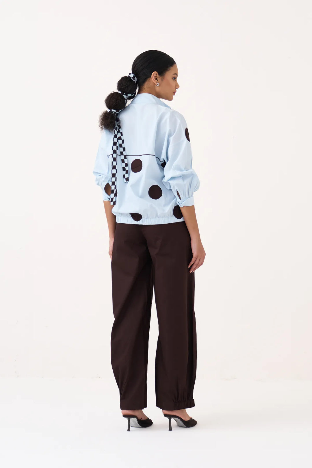 Drawstring Polka Top Co-ord