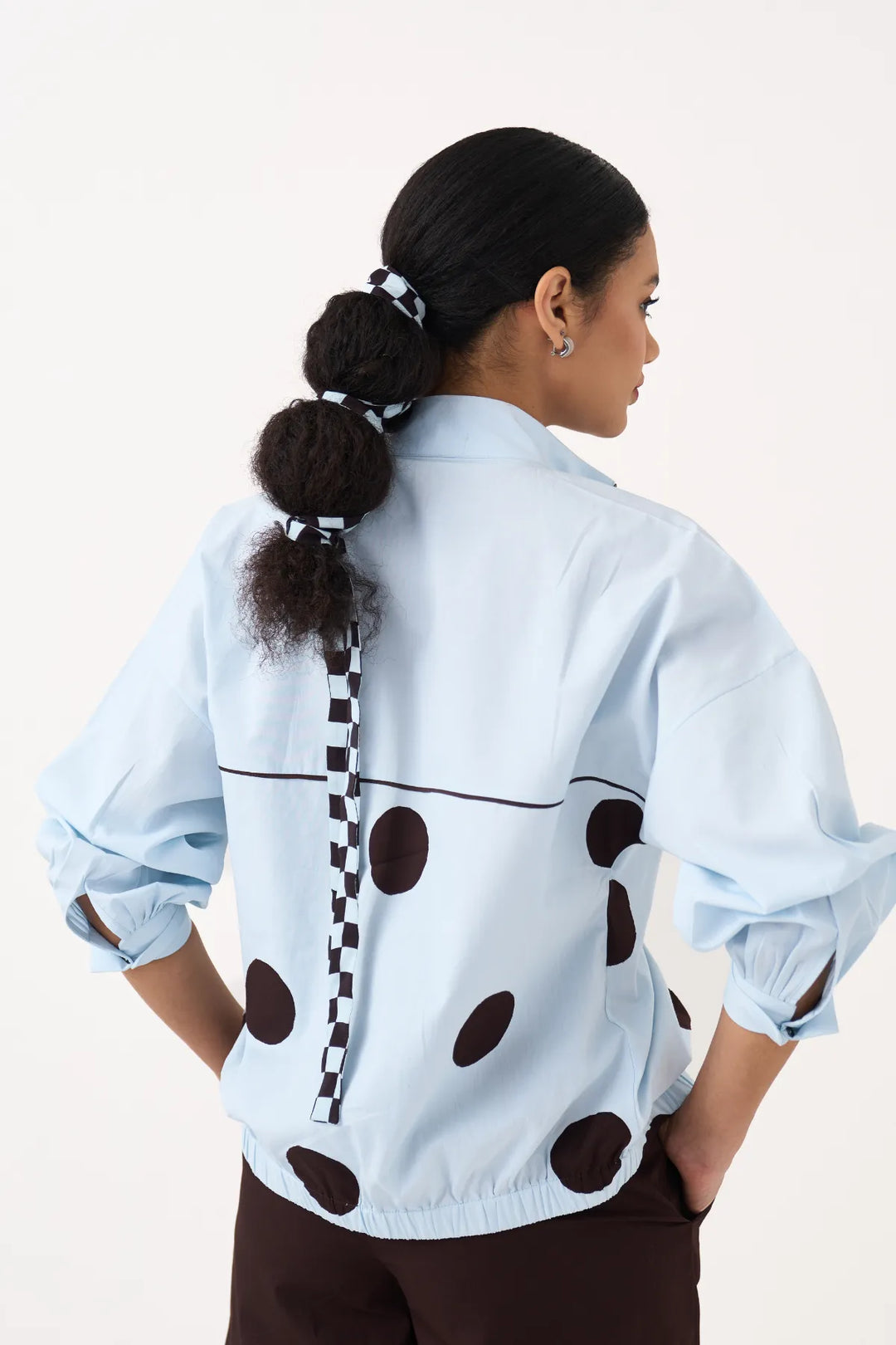 Drawstring Polka Top Co-ord
