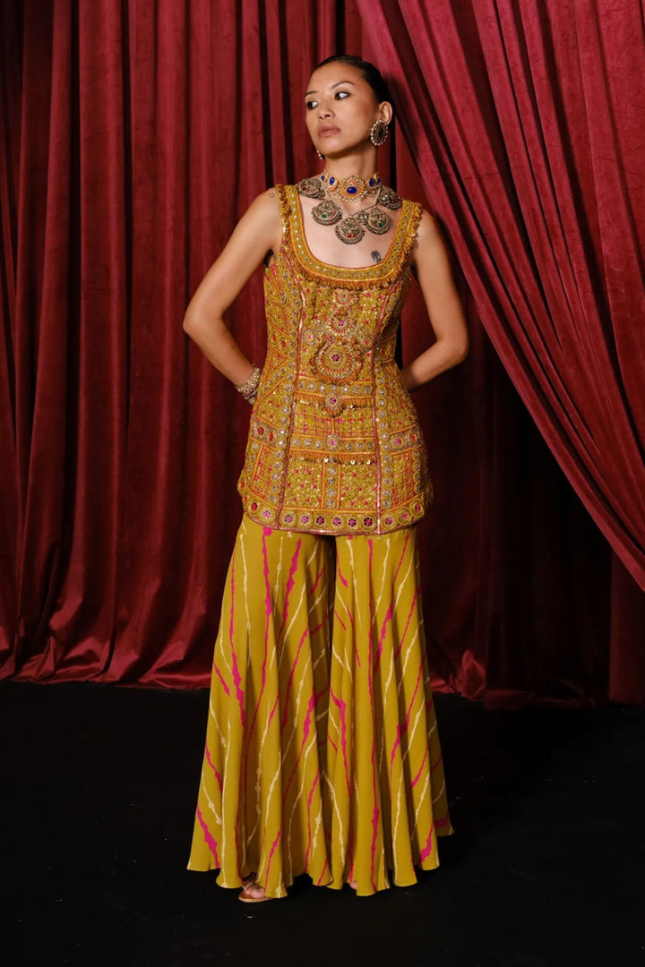 Lime Green Kurta Set